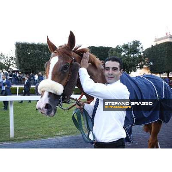 Fabio Branca and Final Score win the Premio Longines Lydia Tesio Roma.Capannelle racecourse 26th october 2014 ph.Stefano Grasso