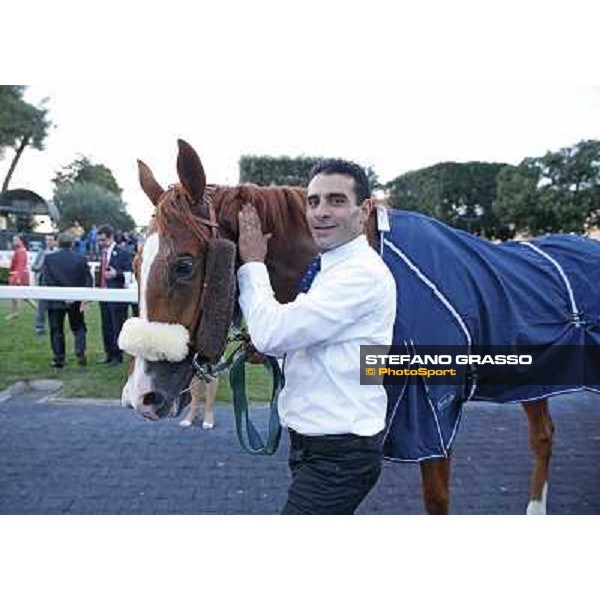 Fabio Branca and Final Score win the Premio Longines Lydia Tesio Roma.Capannelle racecourse 26th october 2014 ph.Stefano Grasso