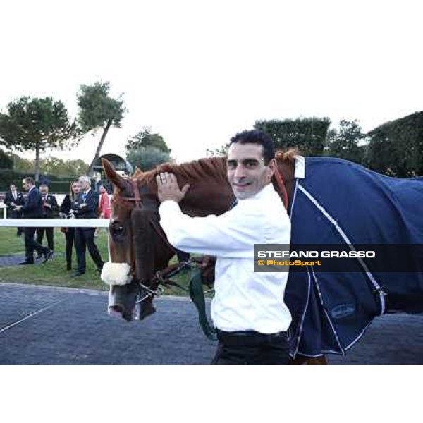 Fabio Branca and Final Score win the Premio Longines Lydia Tesio Roma.Capannelle racecourse 26th october 2014 ph.Stefano Grasso