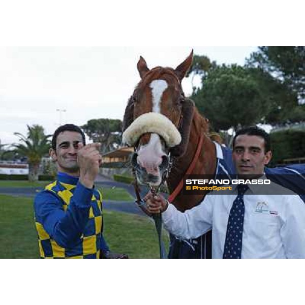 Fabio Branca and Final Score win the Premio Longines Lydia Tesio Roma.Capannelle racecourse 26th october 2014 ph.Stefano Grasso