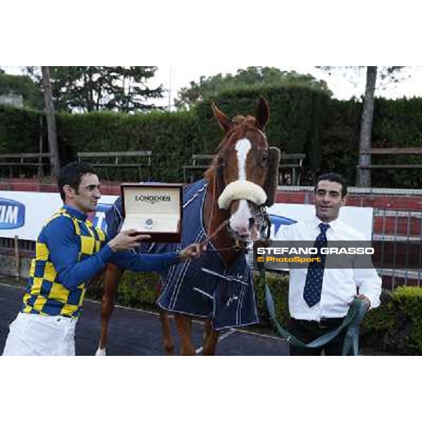 Fabio Branca and Final Score win the Premio Longines Lydia Tesio Roma.Capannelle racecourse 26th october 2014 ph.Stefano Grasso