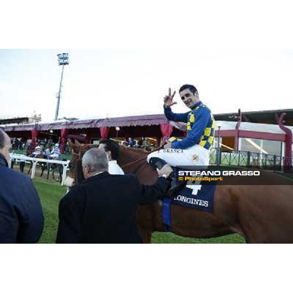 Fabio Branca and Final Score win the Premio Longines Lydia Tesio Roma.Capannelle racecourse 26th october 2014 ph.Stefano Grasso