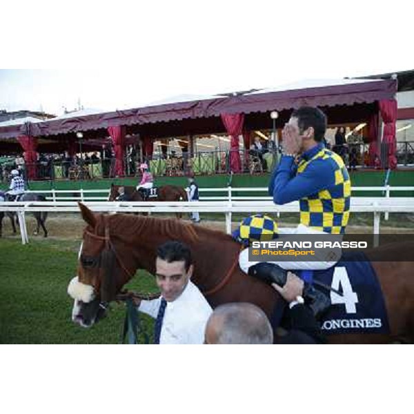 Fabio Branca and Final Score win the Premio Longines Lydia Tesio Roma.Capannelle racecourse 26th october 2014 ph.Stefano Grasso