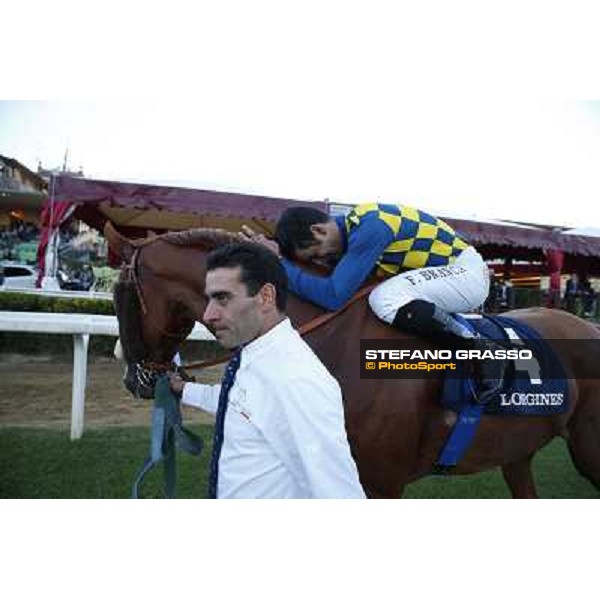 Fabio Branca and Final Score win the Premio Longines Lydia Tesio Roma.Capannelle racecourse 26th october 2014 ph.Stefano Grasso