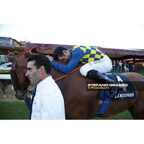 Fabio Branca and Final Score win the Premio Longines Lydia Tesio Roma.Capannelle racecourse 26th october 2014 ph.Stefano Grasso