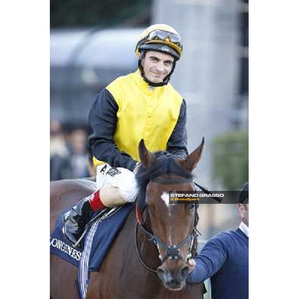 Andrea Atzeni on Lacy Roma.Capannelle racecourse 26th october 2014 ph.Stefano Grasso