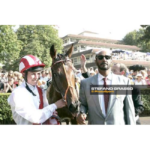 Kerrin Mc Evoy, Warrsan and Saeed Manana in the winner circle of 133. Grosser Volkswagen Preis von Baden Iffezheim Baden Baden 4th september 2005 ph. Stefano Grasso