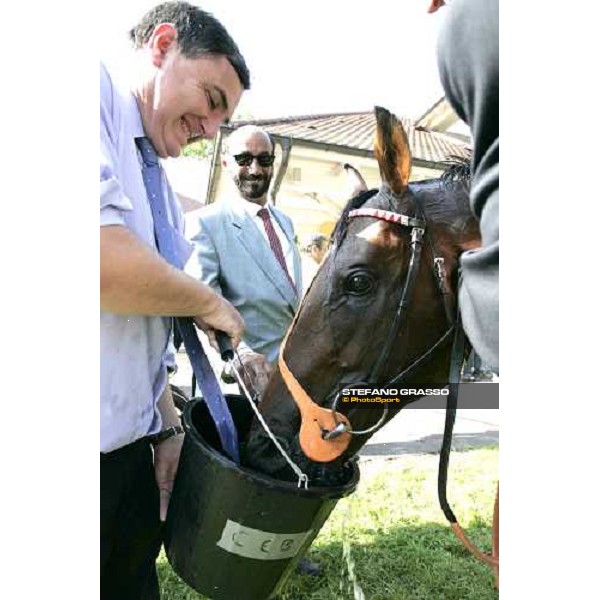 close up for Warrsan in the winner circle of 133. Grosser Volkswagen Preis von Baden Iffezheim Baden Baden 4th september 2005 ph. Stefano Grasso