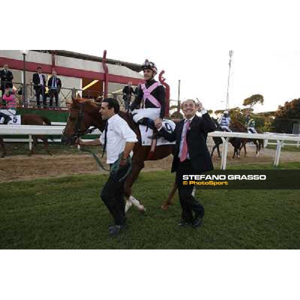 Dario Vargiu and Priore Philip wins the Premio Roma GBI Racing Rome,Capannelle 2nd nov.2014 ph.Stefano Grasso