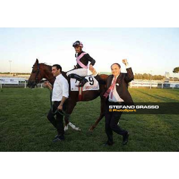 Dario Vargiu and Priore Philip wins the Premio Roma GBI Racing Rome,Capannelle 2nd nov.2014 ph.Stefano Grasso