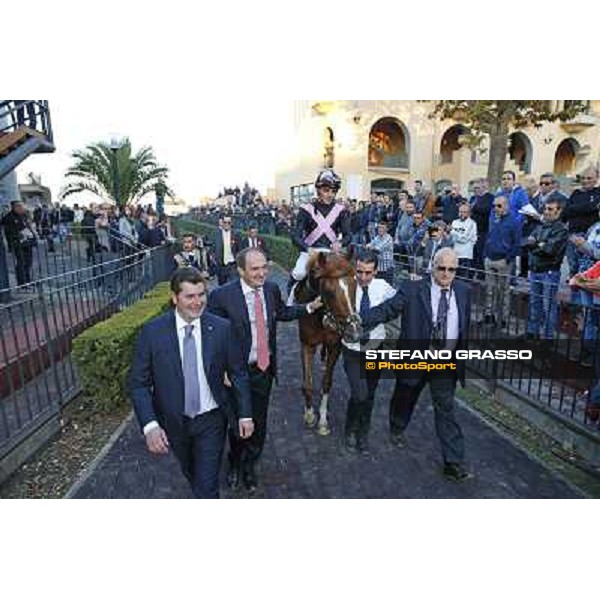 Dario Vargiu and Priore Philip wins the Premio Roma GBI Racing Rome,Capannelle 2nd nov.2014 ph.Stefano Grasso