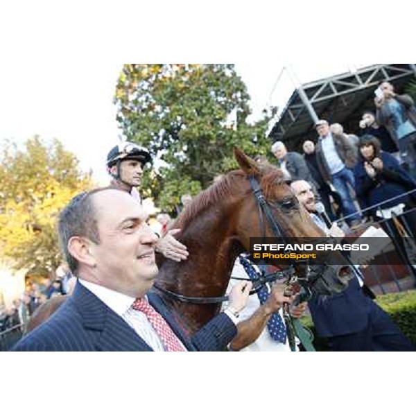 Dario Vargiu and Priore Philip wins the Premio Roma GBI Racing Rome,Capannelle 2nd nov.2014 ph.Stefano Grasso