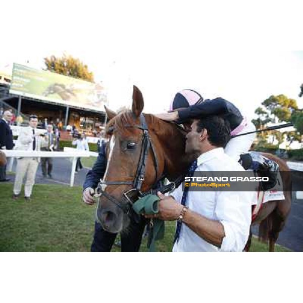 Dario Vargiu and Priore Philip wins the Premio Roma GBI Racing Rome,Capannelle 2nd nov.2014 ph.Stefano Grasso