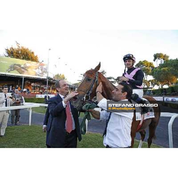 Dario Vargiu and Priore Philip wins the Premio Roma GBI Racing Rome,Capannelle 2nd nov.2014 ph.Stefano Grasso
