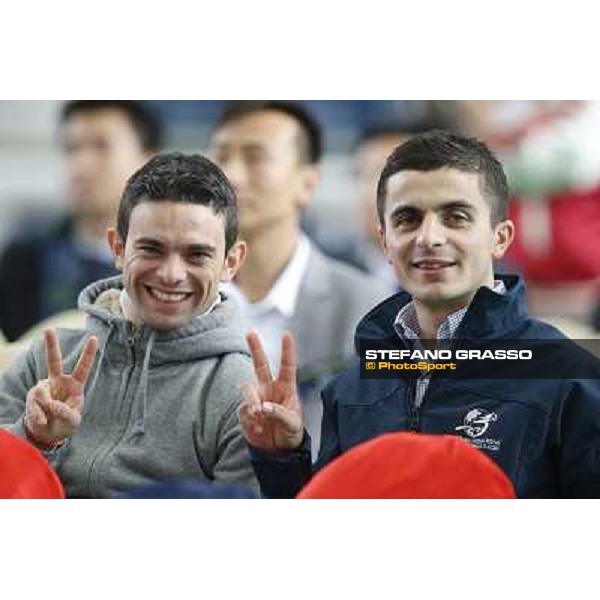 Umberto Rispoli and Andrea Atzeni Hong Kong - Sha Tin racecourse,12/12/2014 ph.Stefano Grasso