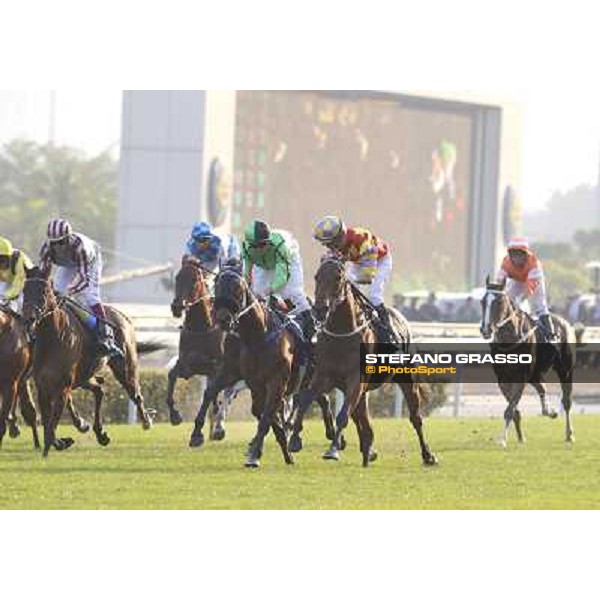 Joao Moreira on Design on Rome wins the Longines Hong Kong Cup Hong Kong,12/12/2014 ph.Stefano Grasso