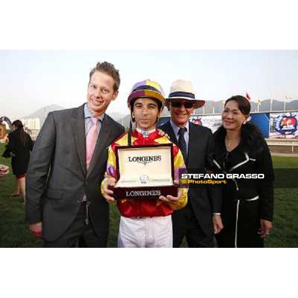 Joao Moreira on Design on Rome wins the Longines Hong Kong Cup Hong Kong,12/12/2014 ph.Stefano Grasso