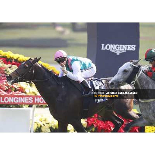 Maxim Guyon on Flinthshire wins the Longines Hong Kong Vase Hong Kong,12/12/2014 ph.Stefano Grasso
