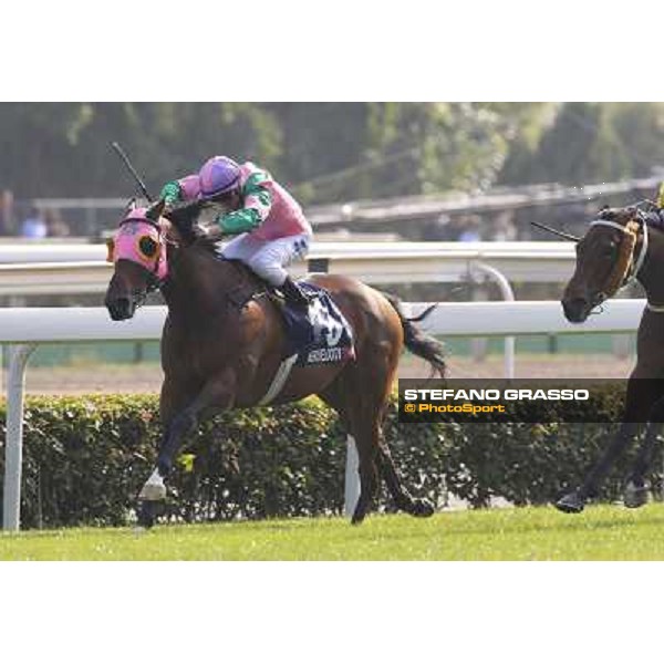 Zac Purton on Aerovelocity wins the Longines Hong Kong Sprint Hong Kong,12/12/2014 ph.Stefano Grasso