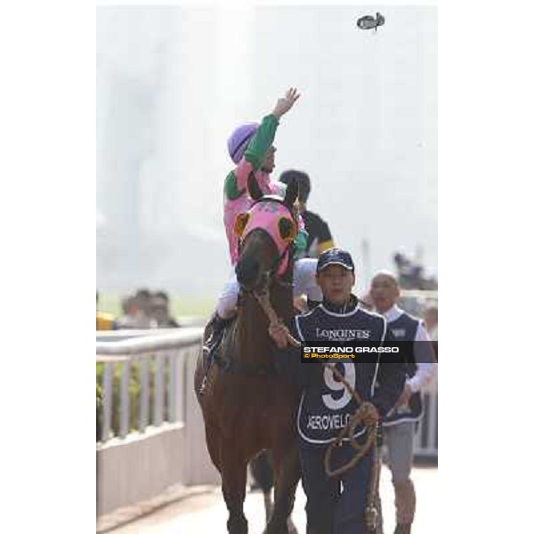 Zac Purton on Aerovelocity wins the Longines Hong Kong Sprint Hong Kong,12/12/2014 ph.Stefano Grasso