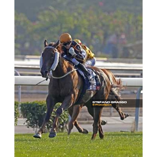 Joao Morera on Able Friend wins the Longines Hong Kong Mile Hong Kong,12/12/2014 ph.Stefano Grasso