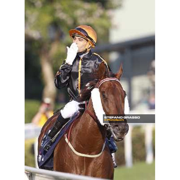 Joao Morera on Able Friend wins the Longines Hong Kong Mile Hong Kong,12/12/2014 ph.Stefano Grasso
