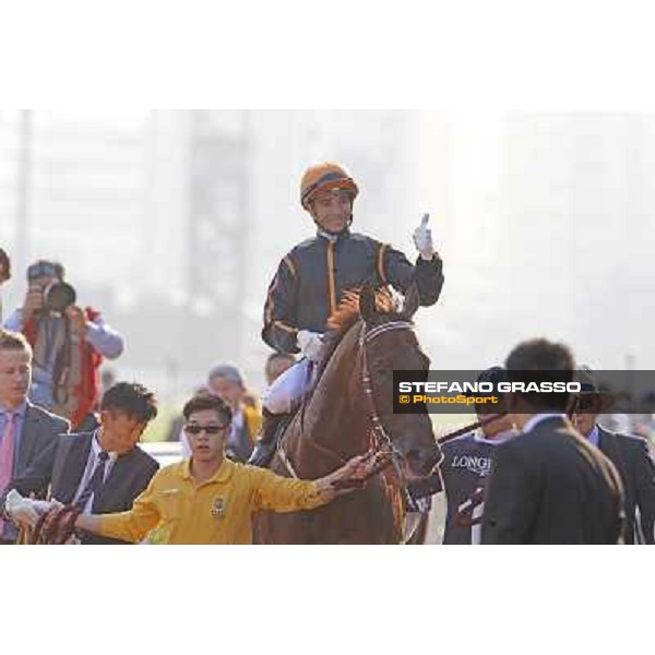 Joao Morera on Able Friend wins the Longines Hong Kong Mile Hong Kong,12/12/2014 ph.Stefano Grasso