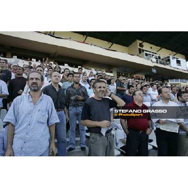 racegoers at Istanbul racetrack Istanbul 10th sept. 2005 ph. Stefano Grasso