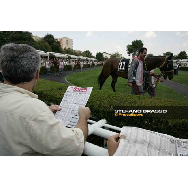 the parade ring at Istanbul racetrack Istanbul 10th sept. 2005 ph. Stefano Grasso