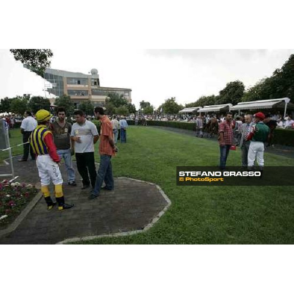 the parade ring of Istanbul racetrack Istanbul 10th sept. 2005 ph. Stefano Grasso