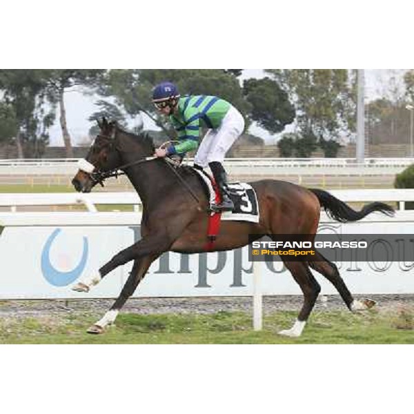 1 marzo 2015 ROMA -Ippodromo Capannellle Capannelle Premio Torre Astura vince Fabio Branca su Halling Spectrum photo Domenico Savi/GRASSO