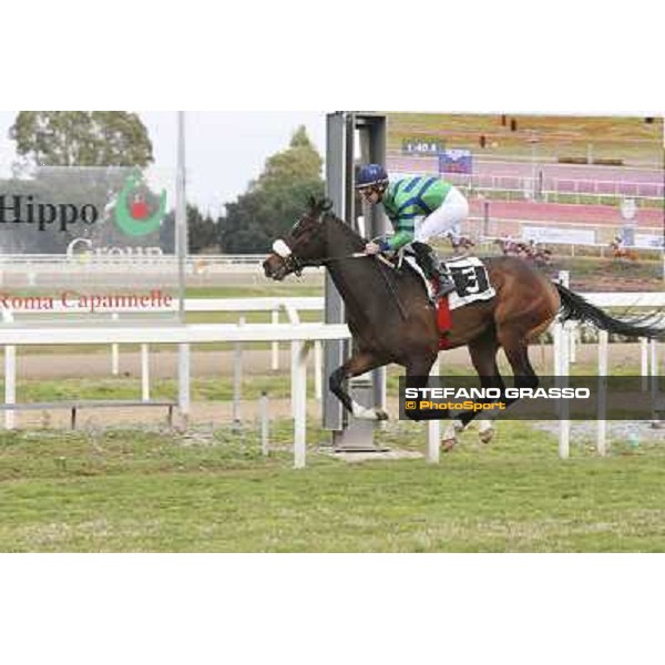 1 marzo 2015 ROMA -Ippodromo Capannellle Capannelle Premio Torre Astura vince Fabio Branca su Halling Spectrum photo Domenico Savi/GRASSO