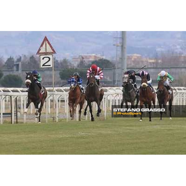 1 marzo 2015 ROMA -Ippodromo Capannellle Capannelle Premio Torre Astura vince Fabio Branca su Halling Spectrum photo Domenico Savi/GRASSO