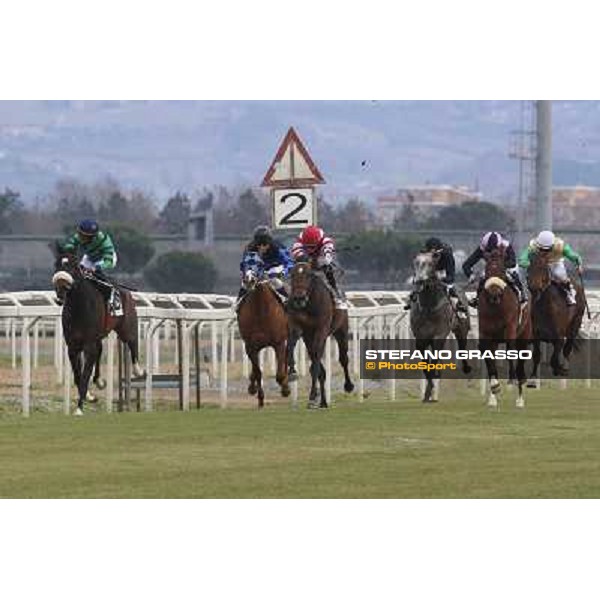1 marzo 2015 ROMA -Ippodromo Capannellle Capannelle Premio Torre Astura vince Fabio Branca su Halling Spectrum photo Domenico Savi/GRASSO