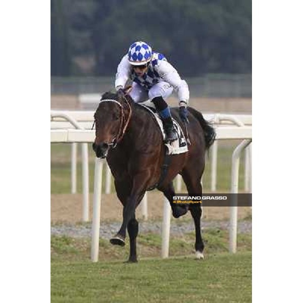 1 marzo 2015 ROMA -Ippodromo Capannellle Capannelle Premio Donatello vince Gregorio Arena su Winklemann photo Domenico Savi/GRASSO