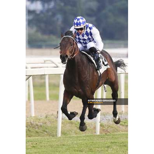 1 marzo 2015 ROMA -Ippodromo Capannellle Capannelle Premio Donatello vince Gregorio Arena su Winklemann photo Domenico Savi/GRASSO