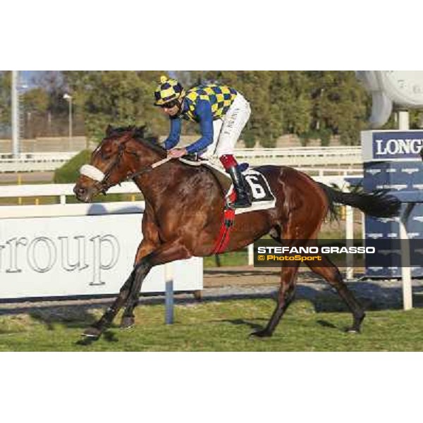1 marzo 2015 ROMA -Ippodromo Capannellle Capannelle Premio Optional vinceFabio Branca su Now And Never photo Domenico Savi/GRASSO