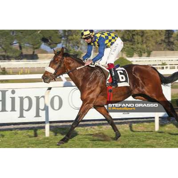 1 marzo 2015 ROMA -Ippodromo Capannellle Capannelle Premio Optional vinceFabio Branca su Now And Never photo Domenico Savi/GRASSO
