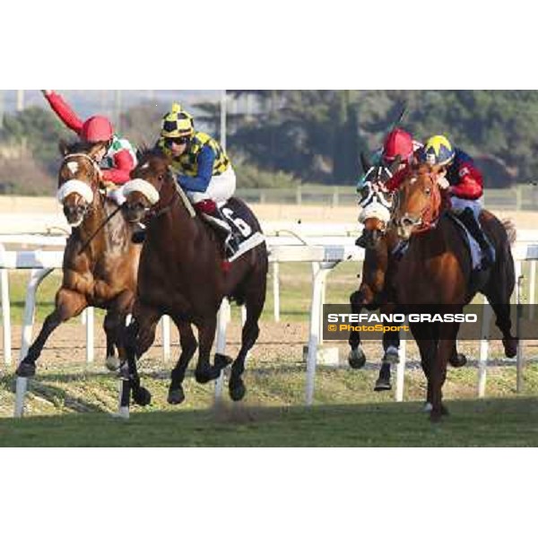 1 marzo 2015 ROMA -Ippodromo Capannellle Premio Optional vinceFabio Branca su Now And Never photo Domenico Savi/GRASSO