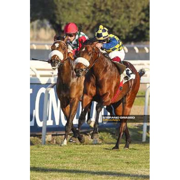 1 marzo 2015 ROMA -Ippodromo Capannellle Premio Optional vinceFabio Branca su Now And Never photo Domenico Savi/GRASSO