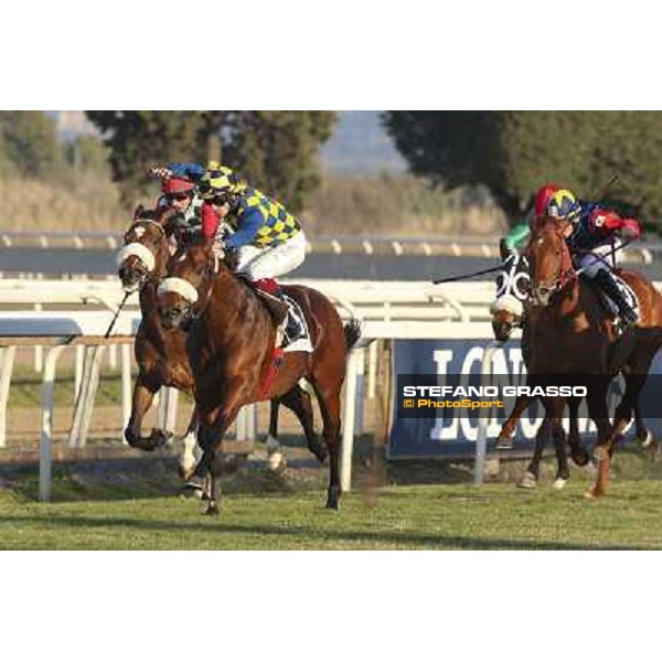 1 marzo 2015 ROMA -Ippodromo Capannellle Premio Optional vinceFabio Branca su Now And Never photo Domenico Savi/GRASSO