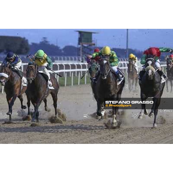 Roma Ippodromo Capannelle 15marzo 2015 Pasquale Borrelli su Monte Fanum vince il Premio Trattato di Roma photo domenico savi