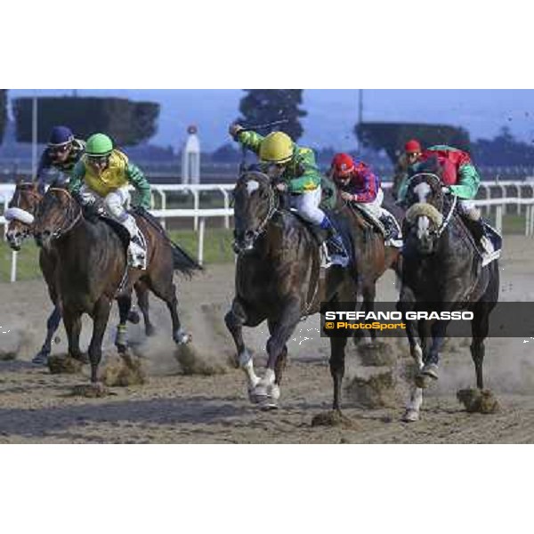 Roma Ippodromo Capannelle 15marzo 2015 Pasquale Borrelli su Monte Fanum vince il Premio Trattato di Roma photo domenico savi