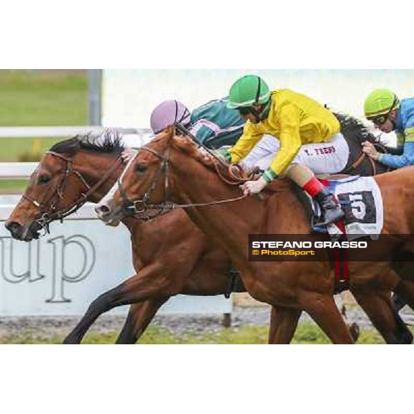 Roma 22 march 2015 Ippodromo delle Capannelle San Giuseppe Pasquale Borrelli on Fantastic Love ph. Domenico Savi