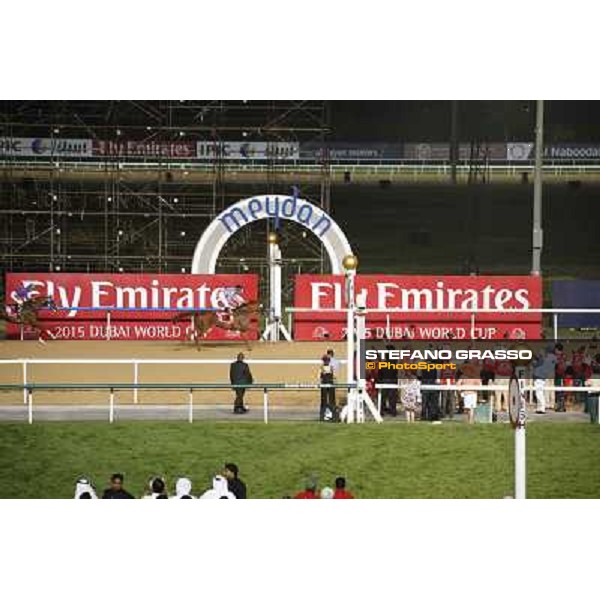 William Buick on Prince Bishop wins the Dubai World Cup Dubai,Meydan racecourse 28th march 2015 ph.Stefano Grasso