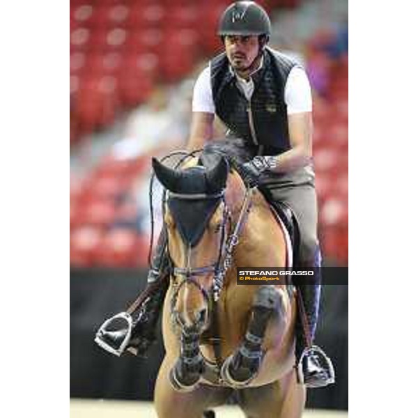 Sheikh Ali Bin Khalid Al Thani on First Devision Jumping Training Session Longines Fei World Cup Jumping Finals Las Vegas,15th april 2015 ph.Stefano Grasso/QEF