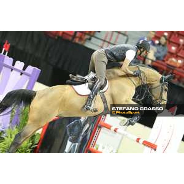 Sheikh Ali Bin Khalid Al Thani on First Devision Jumping Training Session Longines Fei World Cup Jumping Finals Las Vegas,15th april 2015 ph.Stefano Grasso/QEF