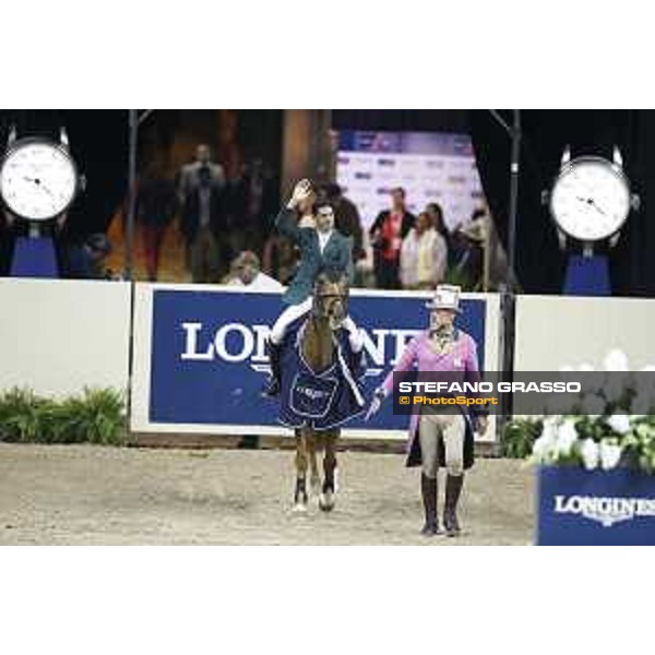 Steve Guerdat and Albfuehreb\'s Paille - winners of Longines FEI World Cup Jumping Final - Final 2 Las Vegas,16th april 2015 ph.Stefano Grasso/QEF