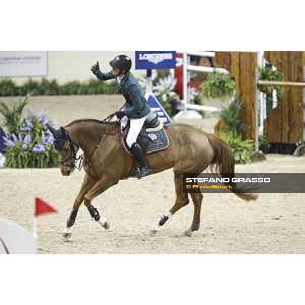 Steve Guerdat and Albfuehreb\'s Paille - winners of Longines FEI World Cup Jumping Final - Final 2 Las Vegas,16th april 2015 ph.Stefano Grasso/QEF