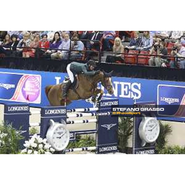 Steve Guerdat and Albfuehreb\'s Paille - winners of Longines FEI World Cup Jumping Final - Final 2 Las Vegas,16th april 2015 ph.Stefano Grasso/QEF